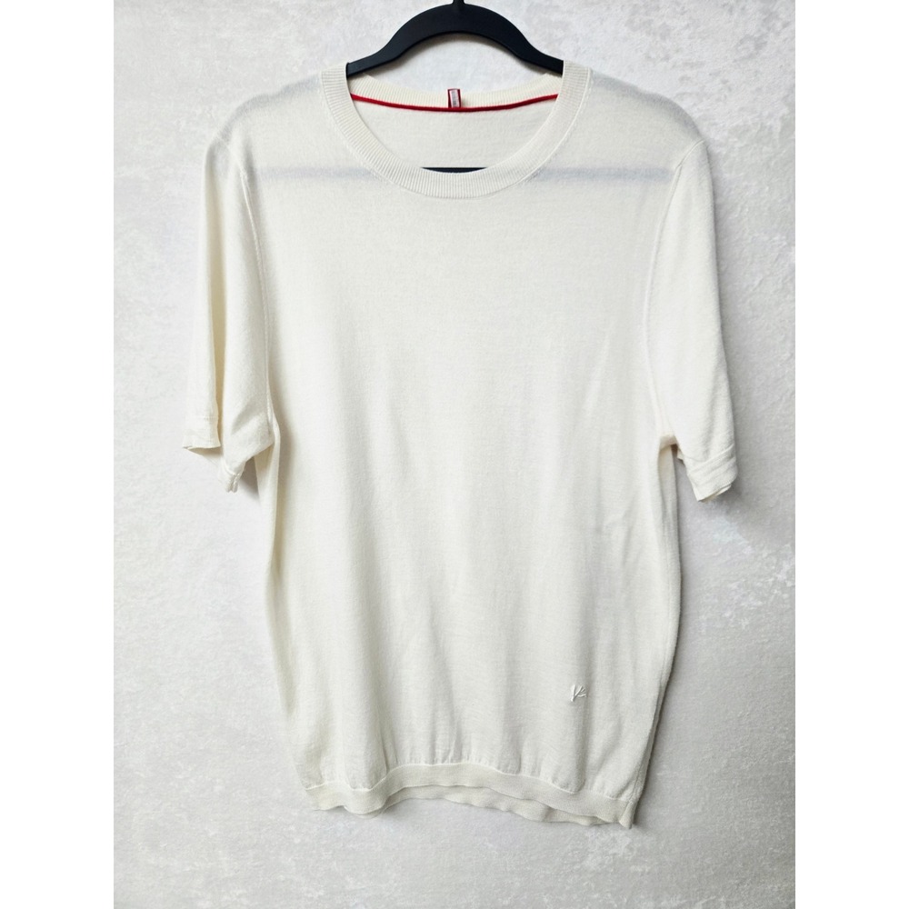 ISAIA Napoli Sciammeria Wool Silk Cashmere Knit T Shirt Men L Quiet Luxury
